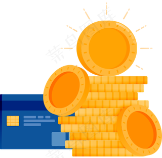 电商金币免抠装饰素材