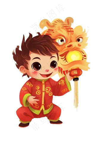 卡通人物新年龙年形象