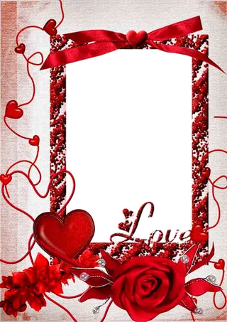 花朵爱心情人节