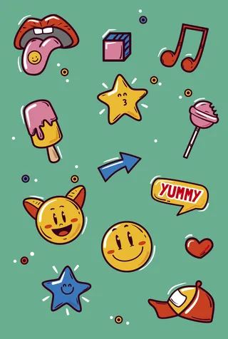 矢量时尚卡通元素