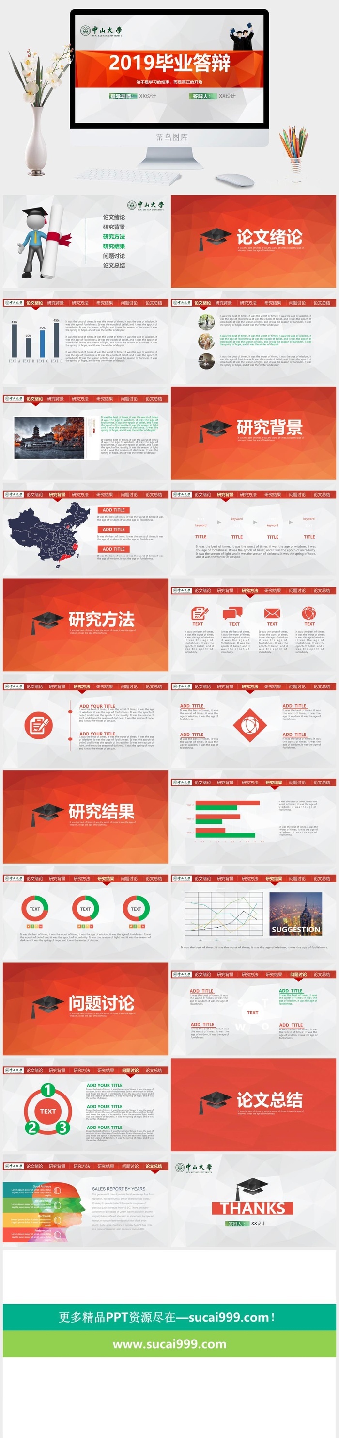 2019毕业答辩PPT模板