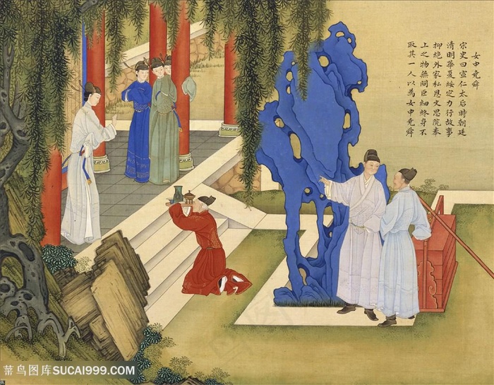 女中尧舜古代贤德皇后绘画图片