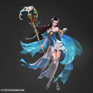 美少女武士图片