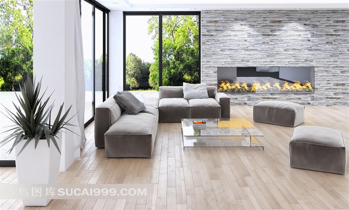 室内家居客厅木地板装修图片