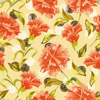 花卉唯美手绘花朵面料纹理手机壳布料面料印花服装矢量图案素材