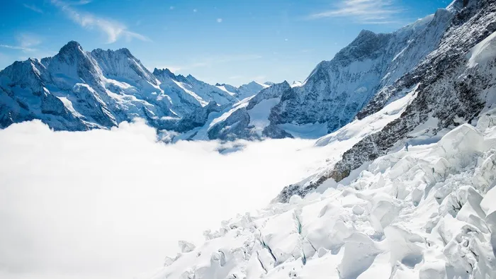 高清唯美雪山雪景