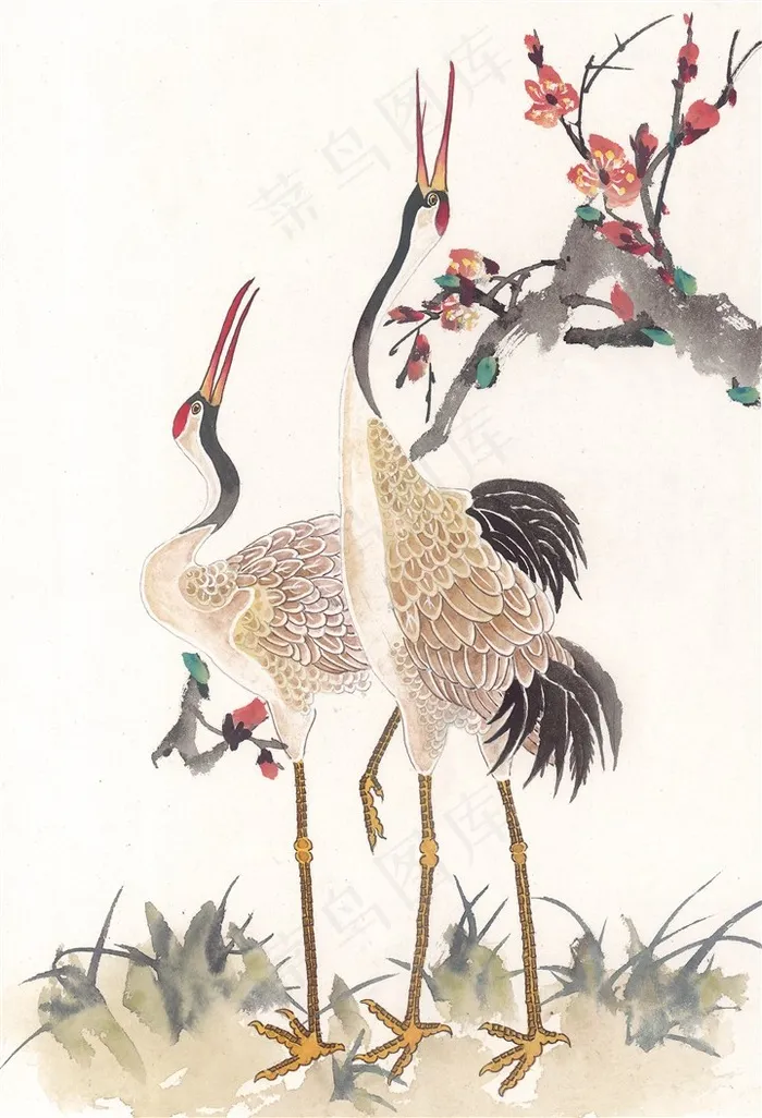 国画吉祥鸟中国画摄影图片