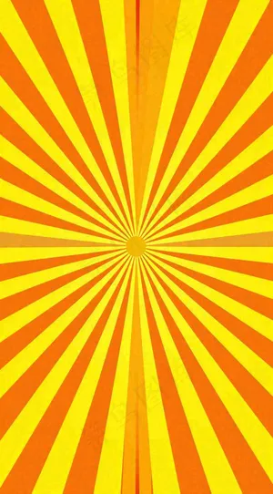 黄色渐变旋转放射背景
