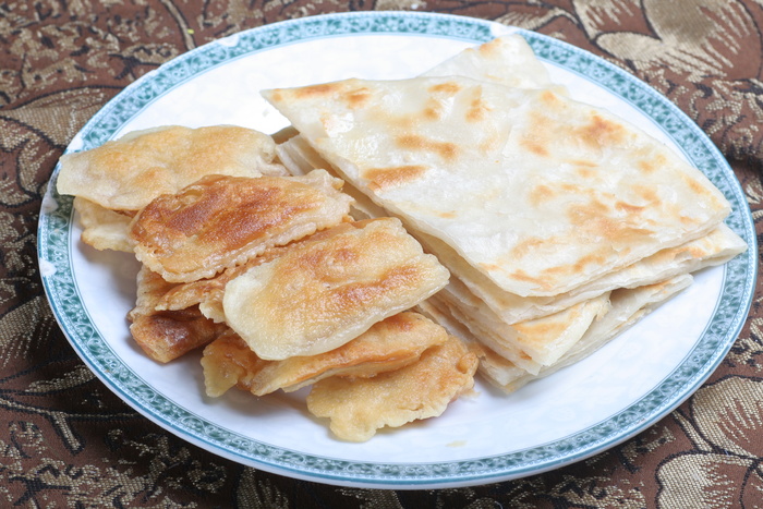 大饼卷腊肉