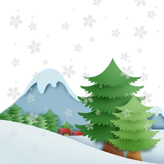 清明元素古风中式清明节山水画中国风绿色