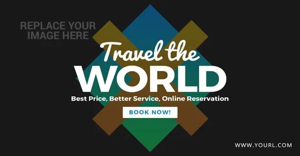 设计广告销售旅游横幅素材