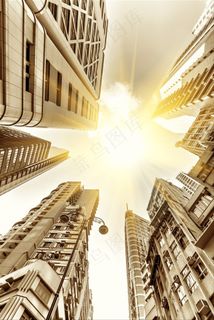 上海风景仰视风景图片