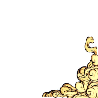 中国风国潮祥云插画手绘云彩图案海报云层装饰背景PSD设计素材