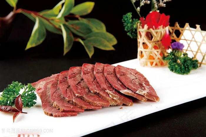 五香酱牛肉牛腱肉卤牛肉凉拌牛肉摄影餐饮美食传统美食