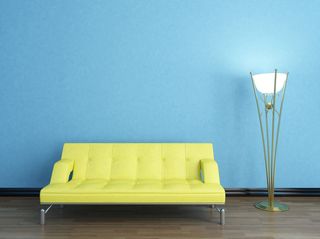 背景墙拍摄蓝色背景