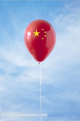 中国国旗气球国旗图片