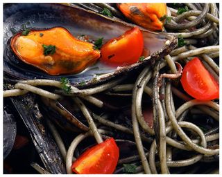 海鲜意大利面图片