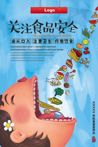 关注食品安全海报
