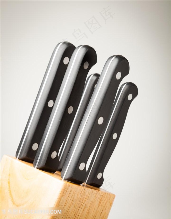放置厨房刀具高清图片