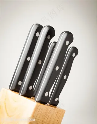 放置厨房刀具高清图片