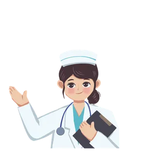 女护士医生卡通造型