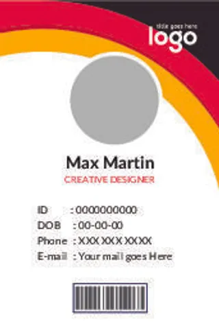 黄红黑工作证名片