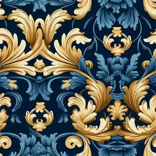 欧式纹理，巴洛克风格，无缝贴图，素材