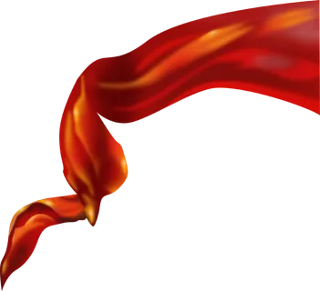 红色飘带免扣素材