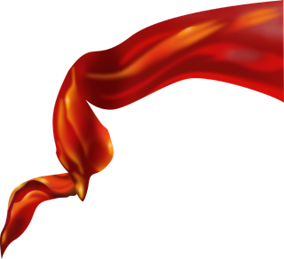 红色飘带免扣素材