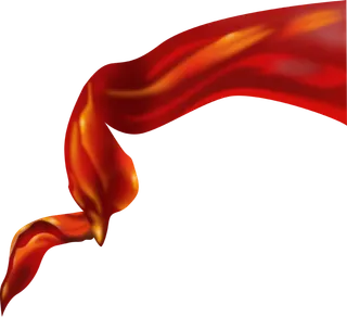 红色飘带免扣素材