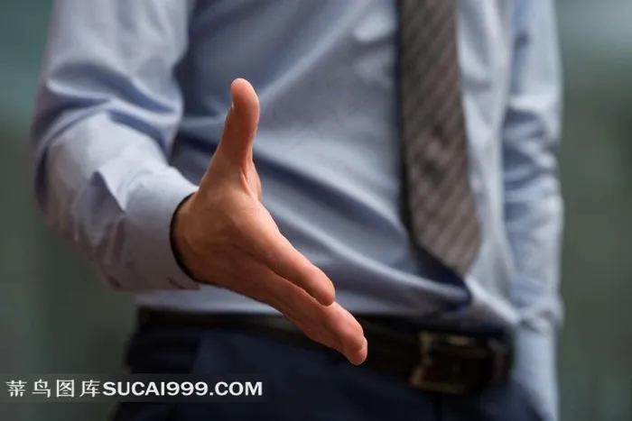 职场男白领伸出手姿势图片手势图片