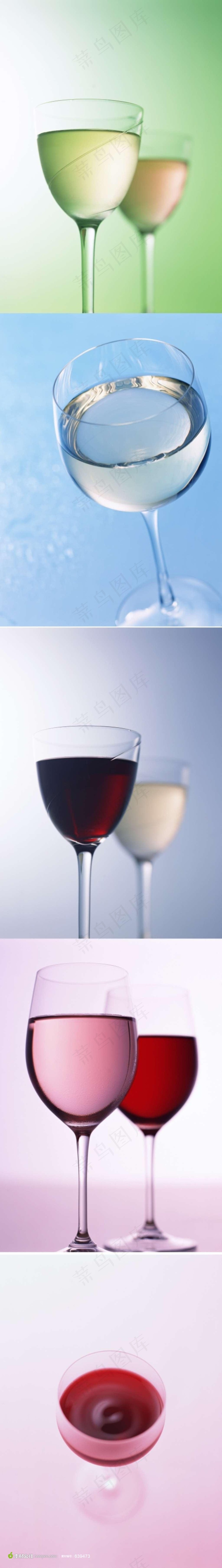 红酒香槟酒酒杯摄影素材