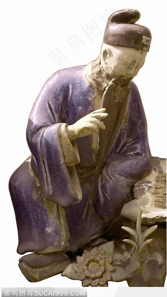 陈家祠陶塑-下棋的老人