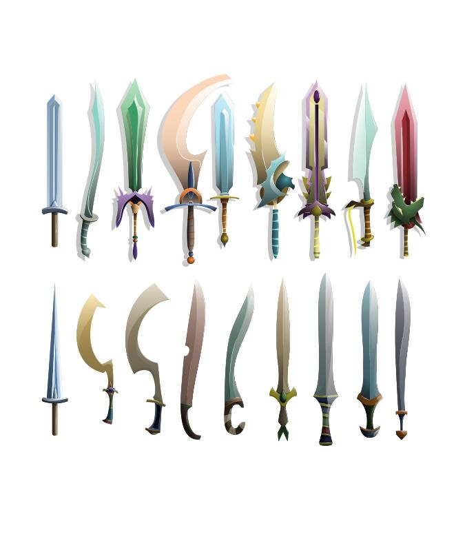 宝剑 长剑  各种剑  宝刀 失量  模型