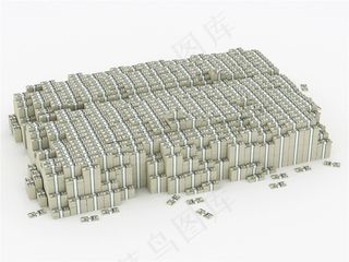 一堆钞票美元图