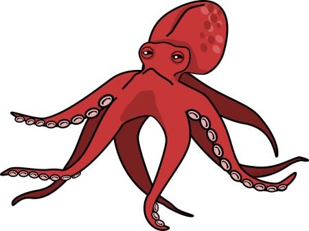 章鱼 PNG免抠(450x337)