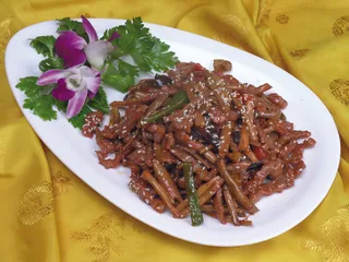 0711c-1288鲜茶树菇炒牛柳