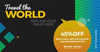 设计广告销售旅游横幅素材