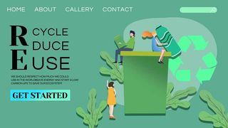 英文环保宣传海报PSD模板