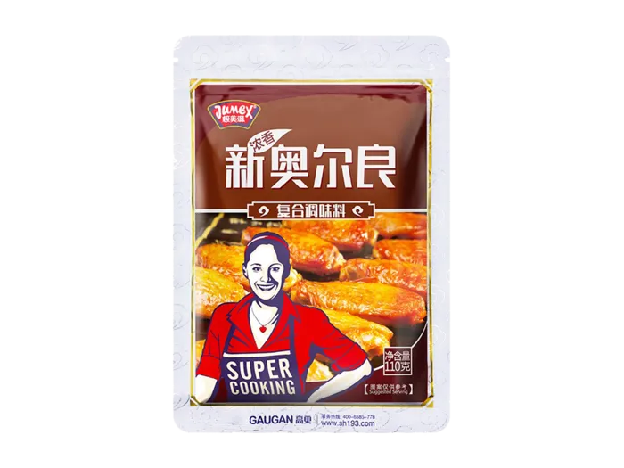 极美滋新奥尔良烤翅腌料超市商品白底图免抠实物摄影png格式图片透明底