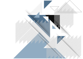 蓝色三角形交汇图形科技kv主视觉