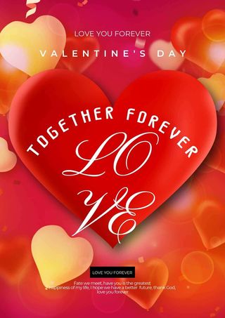 2.14情人节 情人节海报模板