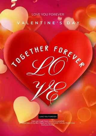 2.14情人节 情人节海报模板