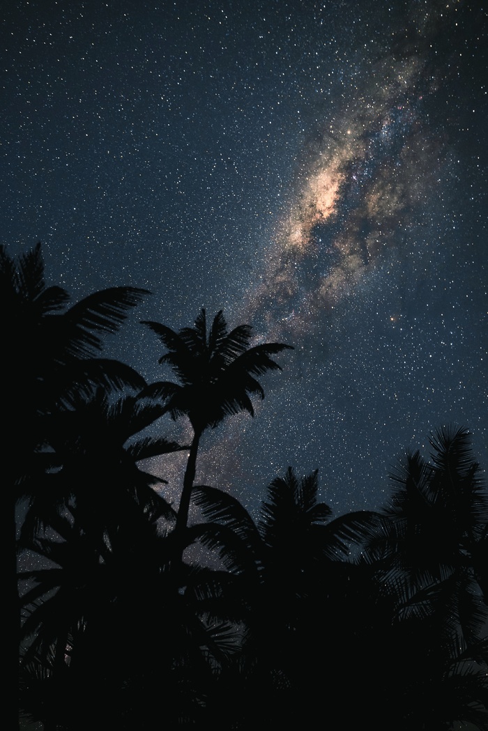 黑色星空摄影素材