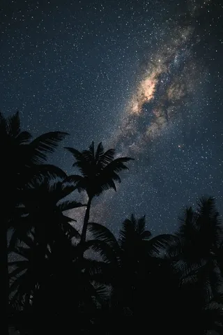 黑色星空摄影素材