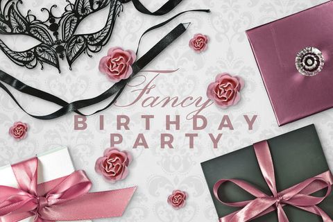 盒子彩带花背景俯视图