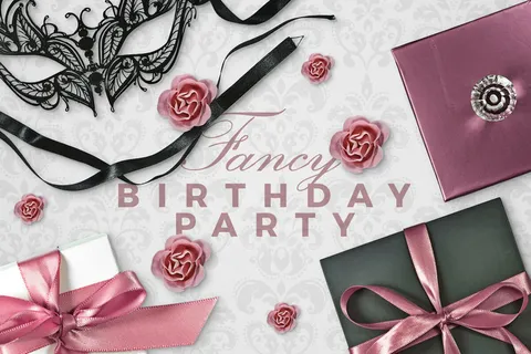 盒子彩带花背景俯视图