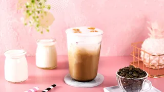 奶茶店水果茶饮品特饮高清图焦糖贝纳诵