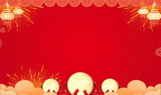 喜庆红色展板背景