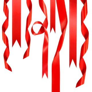 红色飘带免扣素材